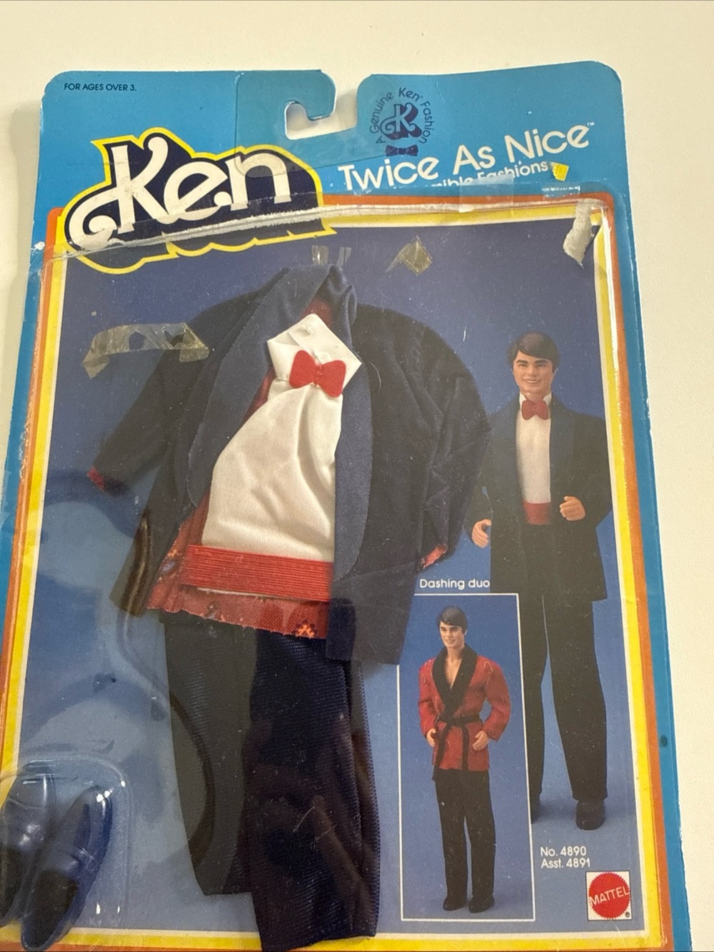 Mattel Ken Twice as Nice Reversible Fashions Clothing Vintage. Item #4890 Open